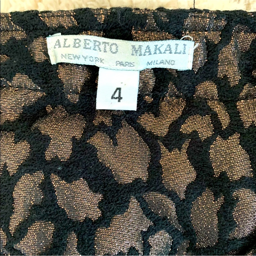 Vtg 80s 90s ALBERTO MAKALI old money Jacket Christmas Holiday - Picture 4 of 5